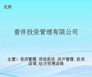 普伴投資管理