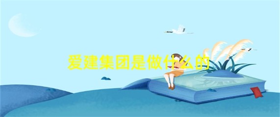 愛建集團是做什么的