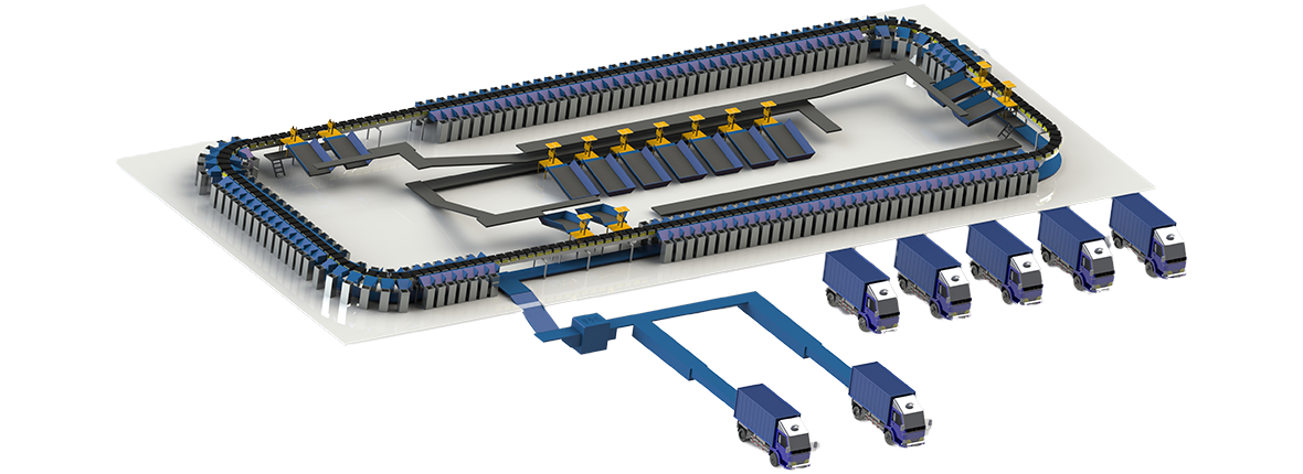 Design Circular Cross Belt Sorting System